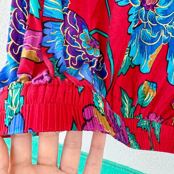 Anthropologie Tiny Rain Scarf Wrap Tank Top Floral Lace Small - Picture 9 of 10